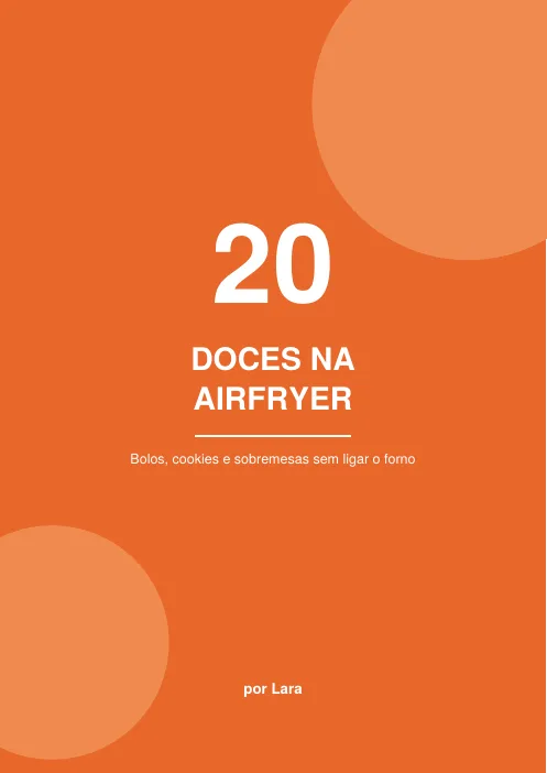 Capa do e-book 20 Doces na Airfryer